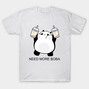 Chubby Little Panda Needs More Boba! T-Shirt